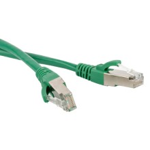 Патч-корд экранированный Hyperline PC-LPM-STP-RJ45-RJ45-C6-1.5M-LSZH-GN