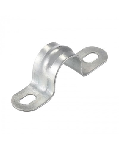 Скоба оцинк. с двумя отверстиями, для трубы D14мм(5шт) Экопласт (43614-5) - Скоба оцинкованная с двумя отверстиями, для трубы D14мм(5шт) Экопласт в Волгограде Держатели, клипсы, скобы Pintop.ru
