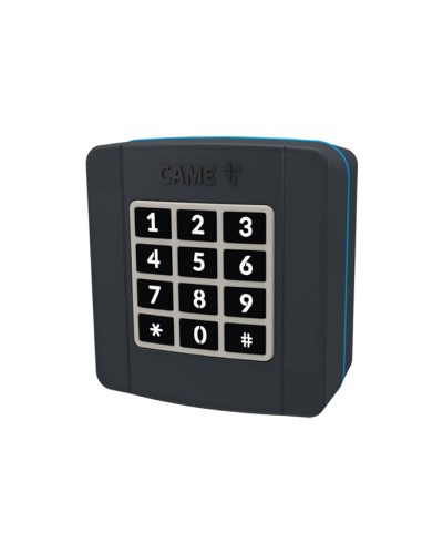 Проводная накладная кодонаборная клавиатура Came 806SL-0280 - SELT1BDG, подключаемая к шине CXN, 12 кнопок, синяя подсветка, RAL7024 в Волгограде Запчасти для шлагбаумов и автоматики Pintop.ru