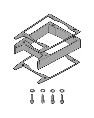 Удлинитель кожуха электродвигателя C-BXK, C-BXEK Came 119RICX043 в Волгограде Запчасти для шлагбаумов и автоматики Pintop.ru