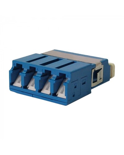 Адаптер оптический LC SM, со шторкой, корпус SC, квадро LANMASTER (LAN-4LCS/SH-AM-SM) в Волгограде Проходные адаптеры и розетки оптические Pintop.ru