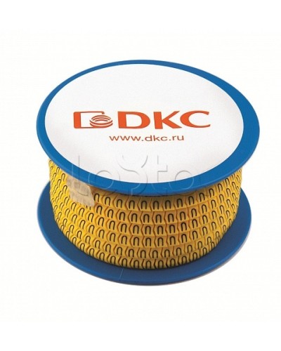 Колечко маркировочное /, 2.5-4мм. черное на желтом DKC AZO313BY в Волгограде Аксессуары для кабель-канала Pintop.ru