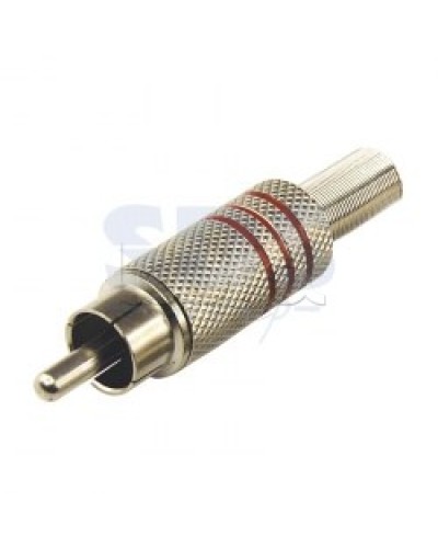 Разъем штекер RCA Металл под винт Черные/Красные (100шт/уп) REXANT 14-0410 в Волгограде Коннекторы Pintop.ru