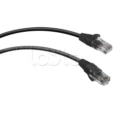 Шнур коммутационный 2xRJ-45/8P8C U/UTP кат.5е (1,5 м) Cabeus PC-UTP-RJ45-Cat.5e-1.5m-BK