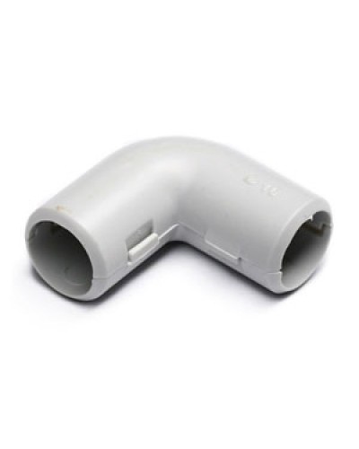 Угол 90° (из двух частей) для труб D25 мм, без галогена (25 шт/уп) Экопласт 41225-25HF в Волгограде Аксессуары для труб (ОКЛ) Экопласт Pintop.ru