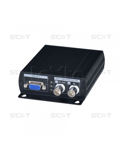 Преобразователь-разветвитель AHD/HDCVI/HDTVI в HDMI/VGA/CVBS SC&T AD001HD4 в Волгограде Видеоусилители, Модуляторы, Делители Pintop.ru