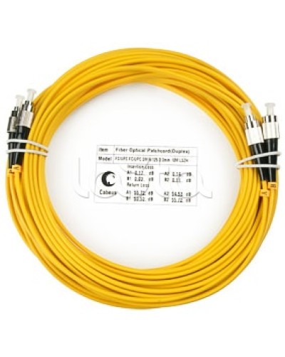 Шнур оптический SM 9/125 duplex FC/FC (10 м) Cabeus FOP(D)-9-FC-FC-10M в Волгограде Патч-корды оптические Pintop.ru