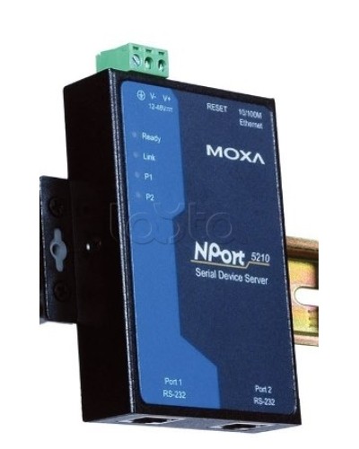 Сервер 2-портовый RS-232 в Ethernet Moxa NPort 5210 в Волгограде Дополнительное оборудование для ОПС Pintop.ru
