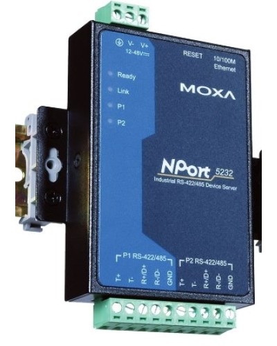 Сервер 2-портовый RS-422/485 в Ethernet Moxa NPort 5232 в Волгограде Дополнительное оборудование для ОПС Pintop.ru