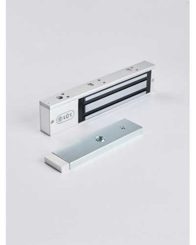 R-Lock RL-EM280-LSS - Электромагнитный замкок, 280кг, DC12/24B, цвет серебристый сатинированный алюминий RAL 7047, два датчика втроены в корпус замка: датчик Холла и магнито-контактный датчик в Волгограде Электромагнитные замки Pintop.ru