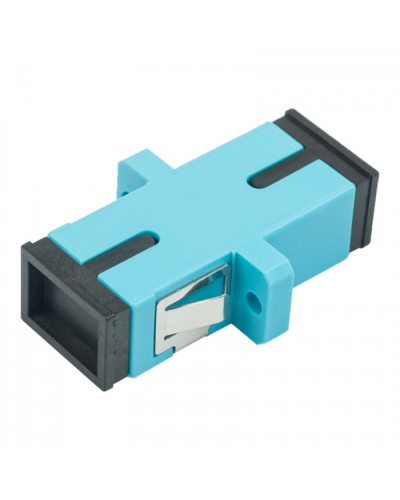 Адаптер оптический проходной SC-SC, OM3, симплекс (simplex), бирюзовый Datarex DR-540023 в Волгограде Коммутационные изделия Pintop.ru