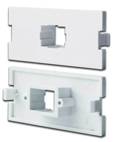 Вставка модульная под SC симплексный адаптер в розетку LAN-MB, белая LANMASTER LAN-MBP-1SC-WH в Волгограде Коннекторы Pintop.ru