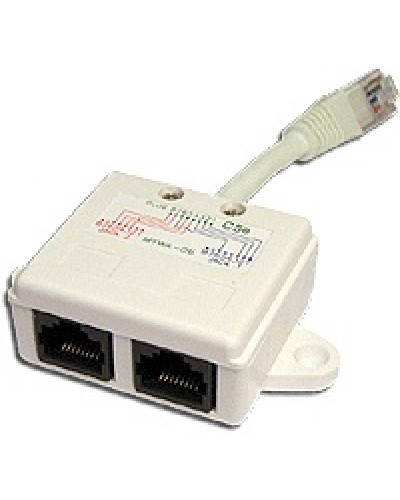 Y-адаптер 1 телефонный и 1 компьютерный порт TWT TWT-Y-E2-U2 в Волгограде Проходные адаптеры Pintop.ru