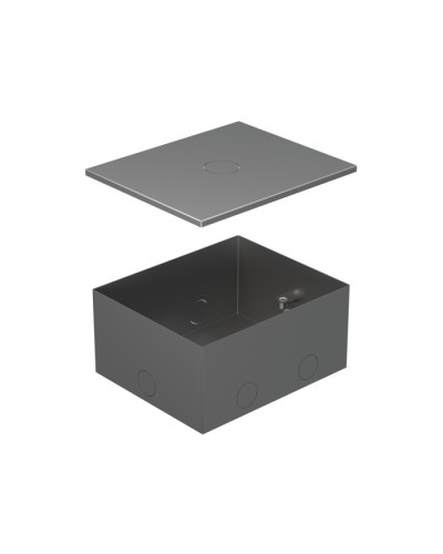 BOX/4 Металлическая коробка с крышкой для заливки в пол 159,6х133,6х75мм для люков 70040 Экопласт (70141) в Волгограде Системы лючков и колонн Pintop.ru