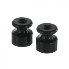 Фиксатор кабеля (изолятор)для внешней проводки кабеля (черный) LK Vintage (5шт) (888308-5)