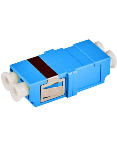 Адаптер оптический LC, OM3, корпус SC без фланцев, дуплексный LANMASTER LAN-2LCS/NF-AM-OM3 в Волгограде Коннекторы Pintop.ru