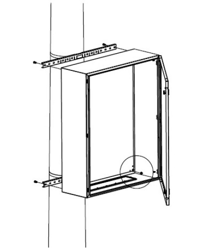 Комплект крепления шкафов DKC R5FB500 в Волгограде Полки для шкафов и стоек Pintop.ru