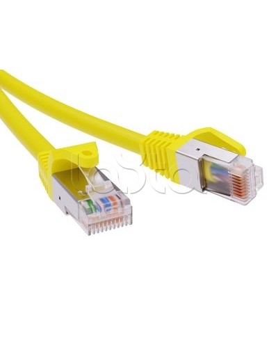 Патч-корд экранированный CAT5E F/UTP 4х2, LSZH, желтый, 1.5м DKC RN5EFU4515YL в Волгограде Патчкорды (медные) Pintop.ru