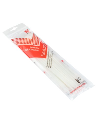 Хомут P6.6 стандартный (б), 3.6x200 (100шт) FlexLock PROxima EKF (plc-fl-ctsw-3.6x200) в Волгограде Стяжки-хомуты Pintop.ru