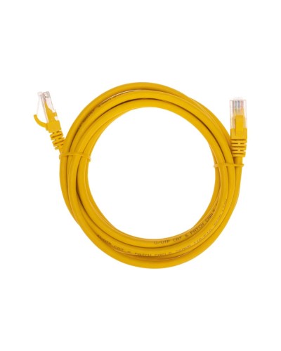 Патч-корд U/UTP, CAT 6, RJ45-RJ45, 26AWG, LSZH, желтый, 3м REXANT 02-0295-3 в Волгограде Патчкорды (медные) Pintop.ru