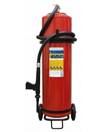 Огнетушитель ПОЖТЕХНИКА ОВП-80(з) МИГ летний (ФторПАВ) на съемн.тележке с перекр. стволом (баллон 100 л, ОТВ 80 л) в Волгограде Огнетушители Pintop.ru
