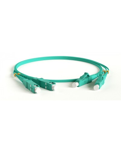 Патч-корд волоконно-оптический Hyperline FC-D2-503-FC/PR-SC/PR-H-15M-LSZH-AQ в Волгограде Патч-корды оптические Pintop.ru