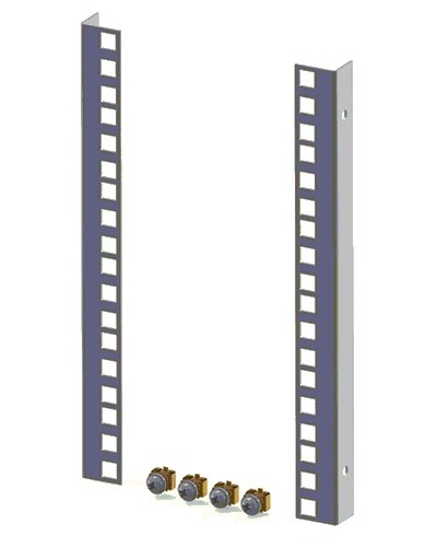 Направляющие для шкафов 18U (2 шт/уп.) TLK TLK-VNI-18U-2 в Волгограде Аксессуары для стоек и шкафов Pintop.ru