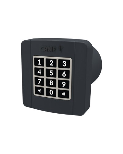 Проводная встраиваемая кодонаборная клавиатура Came 806SL-0290 - SELT2BDG, подключаемая к шине CXN, 12 кнопок, синяя подсветка, RAL7024 в Волгограде Запчасти для шлагбаумов и автоматики Pintop.ru
