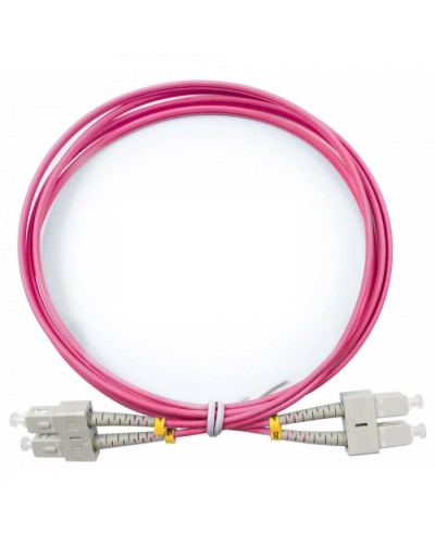Шнур оптический duplex SC-SC 50/125 mm OM4 2м LSZH Cabeus FOP-50-OM4-SC-SC-2m в Волгограде Патч-корды оптические Pintop.ru