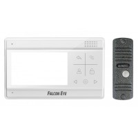 Комплект видеодомофона: Видеодомофон Vela Falcon Eye Vela + AVC-305 (PAL) Медь (дисплей 4,3" TFT; сенсорные кнопки; подключение до 2-х вызывных панелей; OSD меню; питание AC 220В (встроенный БП). Вызывная видеопанель AVC-305 (PAL): накладная, 4х пров