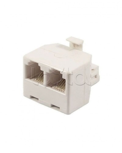 Двойник телефонный (штекер - 2 гнезда) 6P-4C (50шт/уп) REXANT 03-0031 в Волгограде Коннекторы Pintop.ru