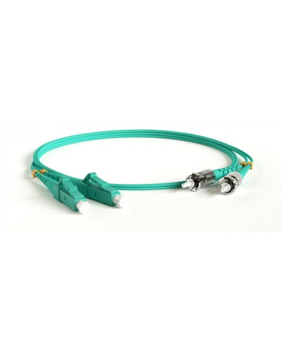Патч-корд волоконно-оптический Hyperline FC-D2-503-LC/PR-ST/PR-H-1.5M-LSZH-AQ в Волгограде Патч-корды оптические Pintop.ru