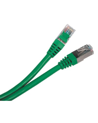 Патч-корд экранированный Hyperline PC-LPM-STP-RJ45-RJ45-C6-0.5M-LSZH-GN в Волгограде Патчкорды (медные) Pintop.ru