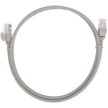 Патч-корд U/UTP, CAT 6A (10G), RJ45-RJ45, 28AWG, LSZH, серый, 1м REXANT 02-0380-1