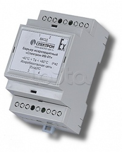 Барьер искрозащиты для цепей питания Спектрон-ИБ-01 в Волгограде Устройства защиты операционных процессоров (ОПС) Pintop.ru
