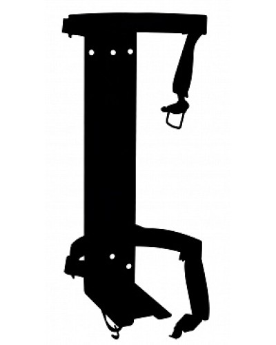 Кронштейн ПОЖТЕХНИКА КТР-10/12 на 2 ремнях (d180-185) для ОП/ОВП-10, ОП-12 в Волгограде Аксессуары для огнетушителей Pintop.ru