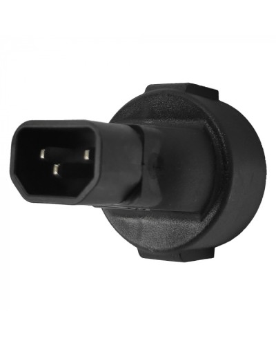 Адаптер переходной, розетка Schuko - вилка C14, 220В, 10А, черный LANMASTER (LAN-PPS/14-BK) в Волгограде Проходные адаптеры и розетки оптические Pintop.ru