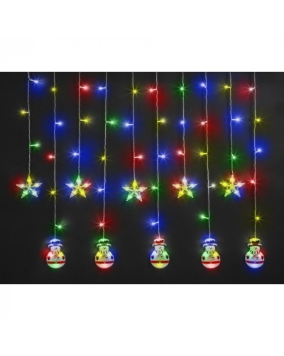 Гирлянда Navigator 95 024 NGF-D037-01 (бахрома звезды и снеговики WW 3*0.6м IP20 в Волгограде Источники света(Лампы) Pintop.ru