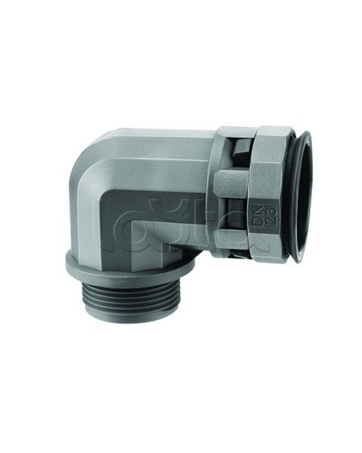 Муфта 90 грд. труба-коробка DN 12 мм, М20х1,5, полиамид, цвет черный DKC PAN12M20N в Волгограде Повороты, муфты, тройники Pintop.ru