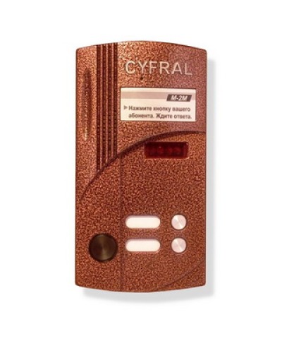 Блок вызова на 2 абонента Цифрал M-2M/РVС в Волгограде Абонентские аудиоустройства Pintop.ru