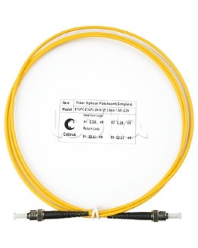 Патч-корд волоконно-оптический SM 9/125 simplex ST-ST LSZH (1,5 м) Cabeus FOP(s)-9-ST-ST-1,5m в Волгограде Патч-корды оптические Pintop.ru