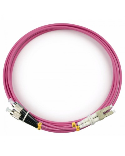 Шнур оптический duplex LC-FC 50/125 mm OM4 2м LSZH Cabeus FOP-50-OM4-LC-FC-2m в Волгограде Патч-корды оптические Pintop.ru