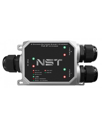 Уличный Ultra PoE удлинитель - коммутатор Gigabit Ethernet до 250м на 3 порта NST NS-EXSW-3GP/W в Волгограде Дополнительное оборудование для сетей Pintop.ru