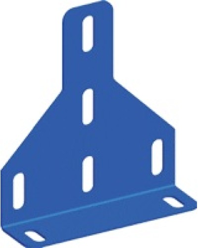 Скоба фиксирующая для стального лестничного лотка, серая LANMASTER LAN-LTS-BTF-GY в Волгограде Аксессуары для лотков Pintop.ru