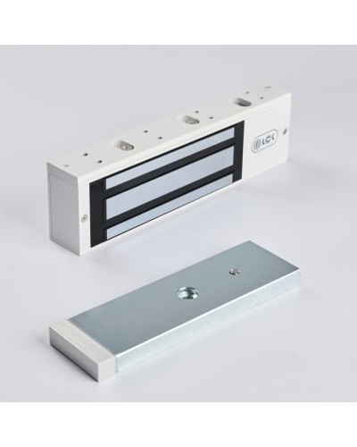 R-Lock RL-EM500-LSW - Электромагнитный замкок, 500кг, DC12/24B, цвет белый, RAL9016(белый), два датчика втроены в корпус замка: датчик Холла и магнито-контактный датчик в Волгограде Электромагнитные замки Pintop.ru