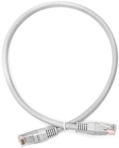Патч-корд RJ45 TWT UTP кат.6, с заливными колпачками, 0.5 м, серый TWT TWT-45-45-0.5/6-GY в Волгограде Патчкорды (медные) Pintop.ru