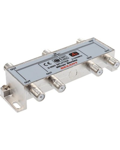 Делитель ТВх6 под F-разъем, 5-1000МГц, Silver (7 F-разъемов в комплекте) REXANT 05-6104 в Волгограде Системы видеонаблюдения Pintop.ru