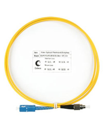 Шнур оптический simplex SC-FC 9/125 SM 1.5 м LSZH в Волгограде Патч-корды оптические Pintop.ru