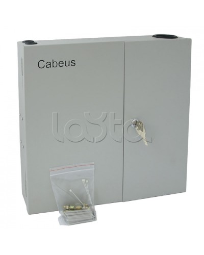 Бокс оптический настенный 19 на 8 SC/2xLC порта Cabeus FO-WL-8SC-K в Волгограде Кросс оптический Pintop.ru
