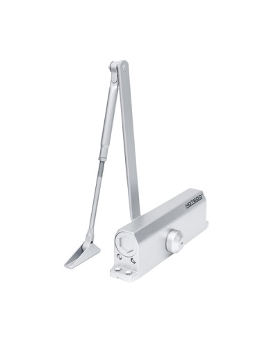 Доводчик NOTEDO DC-160 DA EN1-5, с задержкой закрывания, с рычажной тягой, (белый) (RAL9016) в Волгограде Доводчики Pintop.ru